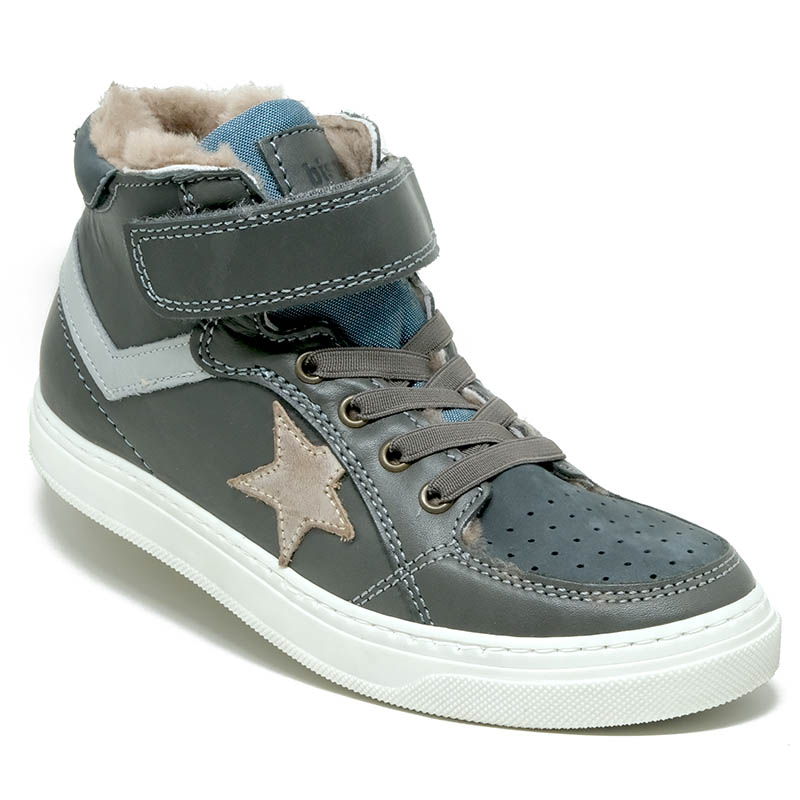 1_Bisgaard halbhohe Sneaker gefüttert Isak Lamb